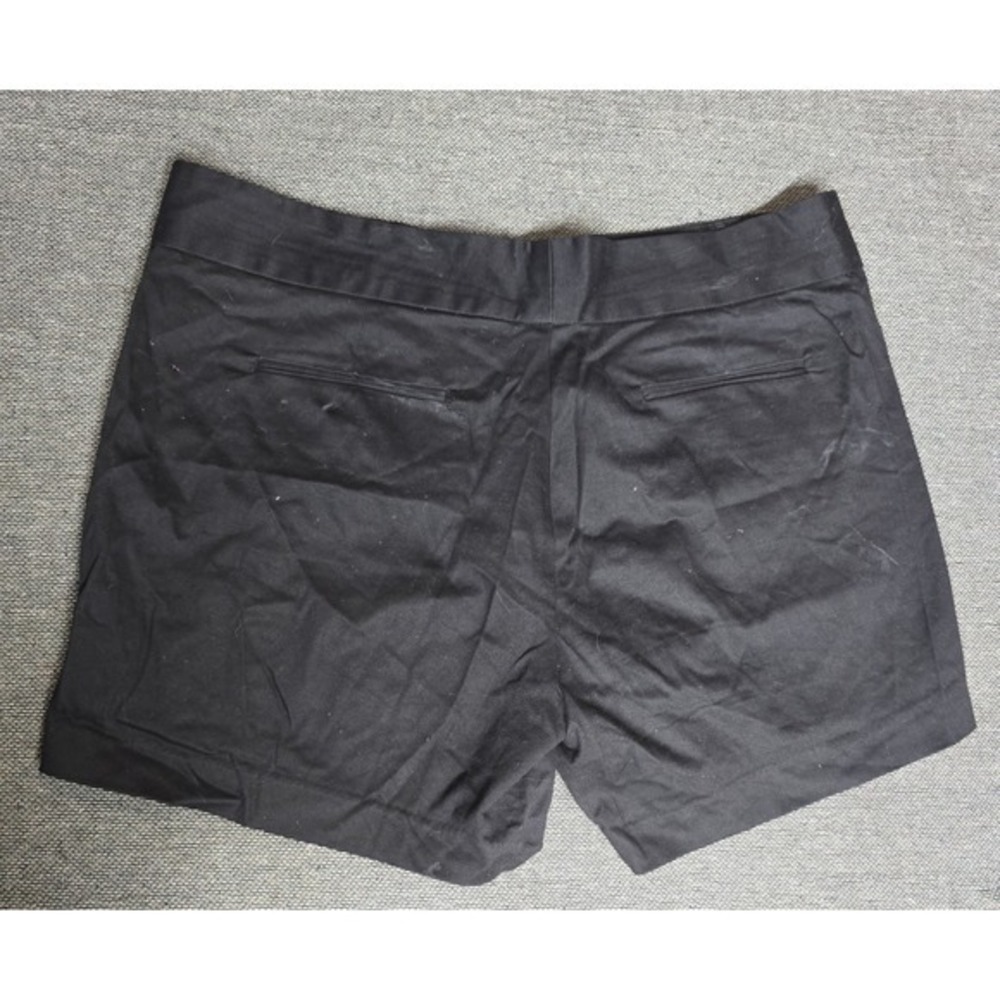 The Limited Womens Black Chino Shorts Size 14 Cotton Spandex‎ Stretch Casual